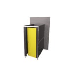 One saffron yellow cubicle