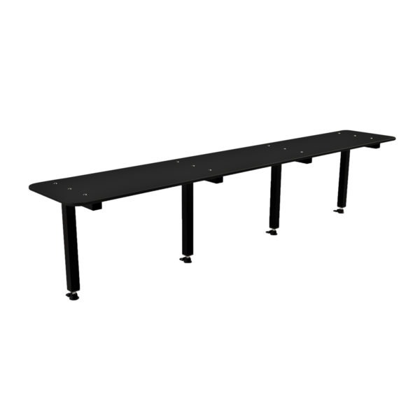 wall mounted bench slate grey