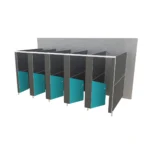 Run of Five Toilet Children's Cubicle Set